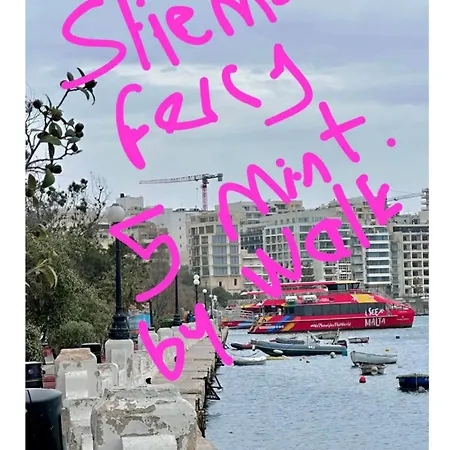 Excellent Location, Sliema Ferry,beach & Pool Club Semesterbostad